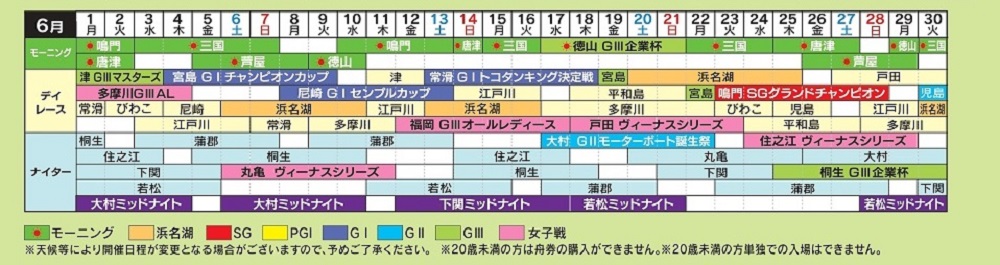 ミニボートピア富士おやま舟券発売スケジュール