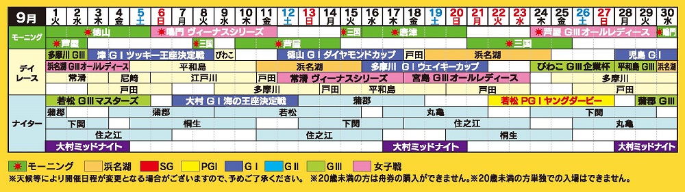 ミニボートピア富士おやま舟券発売スケジュール