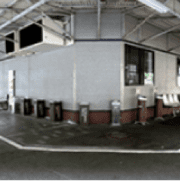 ⑦第1投票所西側